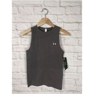 Under‎ Armour Heat Gear Compression Shirt White Sleeveless Top